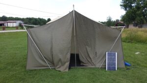 Field Day - Tent and Solar panel