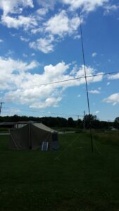 Loop Antenna, Tent, and Solar panel